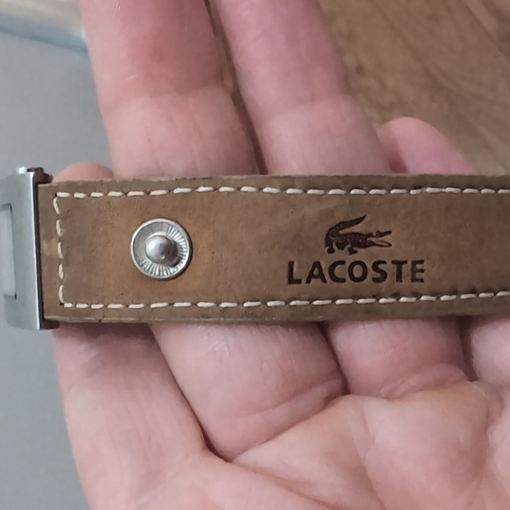 Lacoste Watch With Leather Band View 3